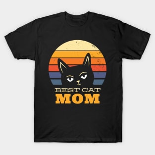 Best cat mom ever in vintage style T-Shirt